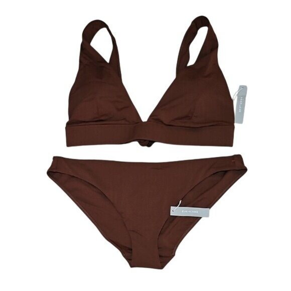 Everlane Other - Everlane ReNew Chocolate Brown Bikini Swimsuit Set XXL New Beach Vacation